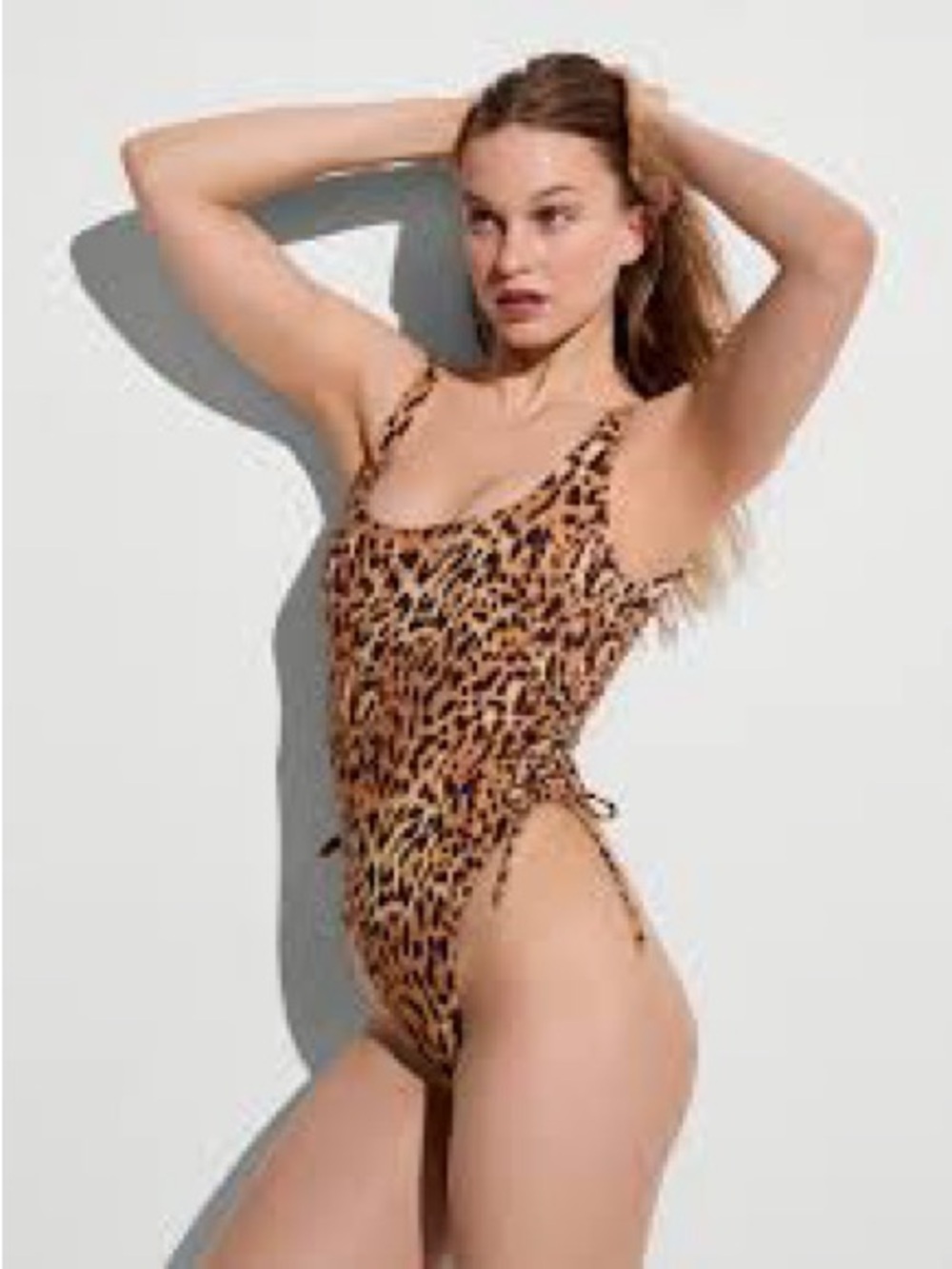 Victoria's Secret Leopard-Print One-Piece in Black and Brown